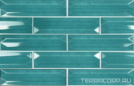 Керамическая плитка APE Ceramica Reality Refraction Acqua 7,5x30 Голубой 