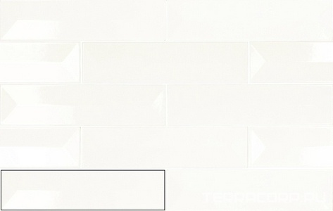 Керамическая плитка APE Ceramica Reality Spectrum Snow  7.5x30 Белый 