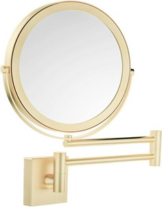 Зеркало косметическое d17см, 5 кратн. увелич., на выдвижном кронштейне, (цв.золото матовое), Decor Walther ZZ Decor Walther Универсал 0105882