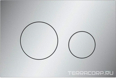 Панель смыва с двумя клавишами, (пластик цв. хром матовый),  ZZ Tece TECEloop 2.0 9240922