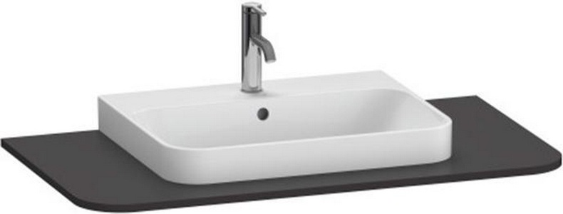 Консоль под раковину 1000х550 мм  (цв.08 графит супермат), Happy D2 Plus ZZ Duravit Happy D.2 Plus HP031E08080