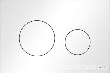 Панель смыва с двумя клавишами, (пластик цв. белый глянец), TECEloop 2.0 ZZ