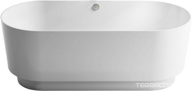 Ванна отдельностоящая 1700x750xh630мм, без слива-перелива, SOLID SURFACE цв.белый мат.полностью,  ZZ Астра-Форм Аквариус Ванна АКВАРИУС 1700х750, SOLID SURFACE бел.мат.полностью