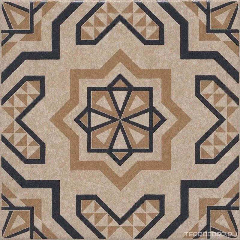 Керамогранит Kerama Marazzi Касабланка Декор бежевый светлый матовый 20x20x0,8 Бежевый, фото 6