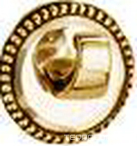 Крючок одинарный, маленький (цв. латунь (Luxbrass))  ZZ THG Versailles G14-D03-00508