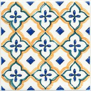 Керамическая плитка Kerama Marazzi Капри Вставка  майолика А491XX9.9х9.9 Комбинированный 