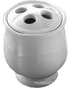 Стакан-держатель зубных щеток настольный, керамический,  ZZ Devon & Devon Emily MIL523E