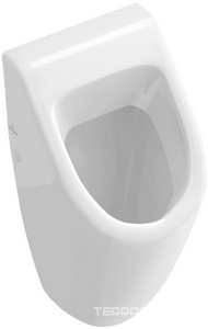 Писсуар 285x535x315мм,с отв. д/крепл.крышки, (без крышки, сифона...), скрытый подвод воды, крепёж в комп, (цв.R2 Star white ceramicplus), Subway2.0 KL Villeroy & Boch Subway 2.0 751301R2