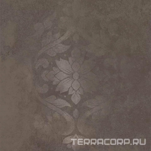 Керамогранит Kerama Marazzi Хадду  коричневый матовый декорированный 40,2x40,2x0,8 Коричневый 