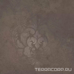Керамогранит Kerama Marazzi Хадду  коричневый матовый декорированный 40,2x40,2x0,8 Коричневый 