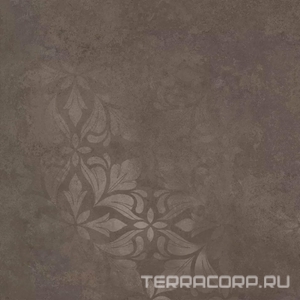 Керамогранит Kerama Marazzi Хадду  коричневый матовый декорированный 40,2x40,2x0,8 Коричневый 