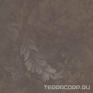Керамогранит Kerama Marazzi Хадду  коричневый матовый декорированный 40,2x40,2x0,8 Коричневый 