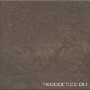 Керамогранит Kerama Marazzi Хадду  коричневый матовый декорированный 40,2x40,2x0,8 Коричневый 