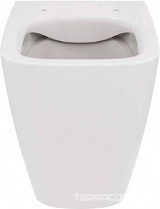 Унитаз напольный, пристенный, 355х540мм, безободковый RimLS+, крепёж в компл., без сиденья,   B ZZ Ideal Standard i.life T461601