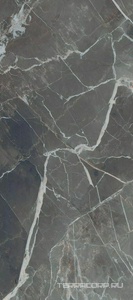 Керамогранит Florim Stones & More 2.0 Stone Calacatta Black Glossy  ZZ 80x180 Черный 