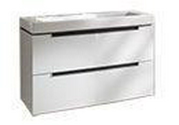 Тумба 587хh421х454мм, д/раковины 600мм, (1 выдв.отдел., 1 контейнер д/аксес., крепёж в комп., (цв. DH Glossy White) Subway 2.0 ZZ