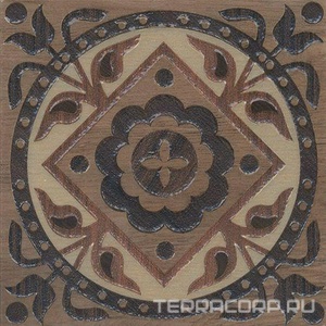 Керамогранит Kerama Marazzi Фратте Вставка  беж лаппатированный 15х15 Бежевый 