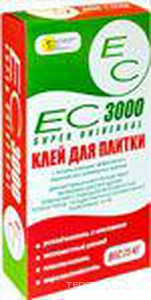 Клей д/плитки ЕС 3000, 25кг ( 54 шт/поддон) Екатеринодарские смеси EC 3000 ЕС3000/25