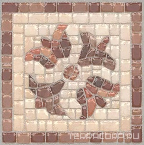 Керамогранит Kerama Marazzi Пантеон Вставка  лапп.9.6x9.6 Комбинированный 