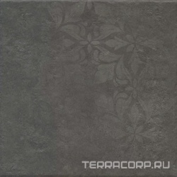Хадду серый тёмный матовый декорированный 40,2x40,2x0,8