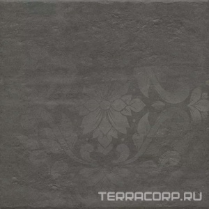 Керамогранит Kerama Marazzi Хадду  серый тёмный матовый декорированный 40,2x40,2x0,8 Серый 