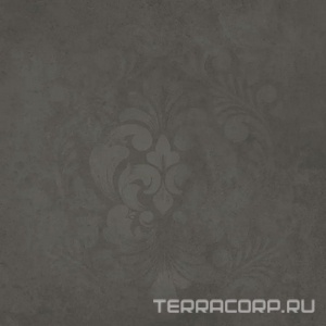 Керамогранит Kerama Marazzi Хадду  серый тёмный матовый декорированный 40,2x40,2x0,8 Серый 