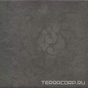 Керамогранит Kerama Marazzi Хадду  серый тёмный матовый декорированный 40,2x40,2x0,8 Серый 