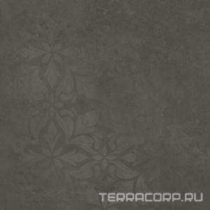 Керамогранит Kerama Marazzi Хадду  серый тёмный матовый декорированный 40,2x40,2x0,8 Серый 