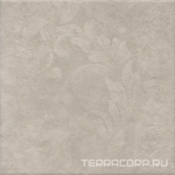 Хадду серый светлый матовый декорированный 40,2x40,2x0,8