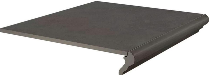 Ступени Kerama Marazzi Хадду Ступень фронтальная  серый тёмный матовый 40,2x34x0,8 Серый 