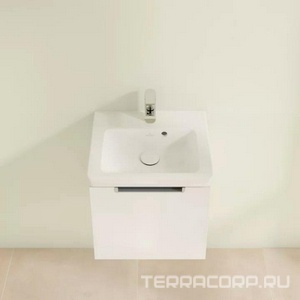 Тумба подвесная 440xh420x352мм для раковин 7315 F5 xx, (цв. DH бел/глянц, крепл.в компл.),  Villeroy & Boch Subway 2.0 A68400DH