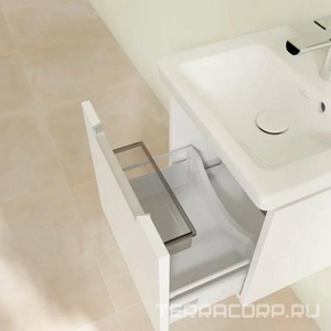 Тумба подвесная 440xh420x352мм для раковин 7315 F5 xx, (цв. DH бел/глянц, крепл.в компл.),  Villeroy & Boch Subway 2.0 A68400DH