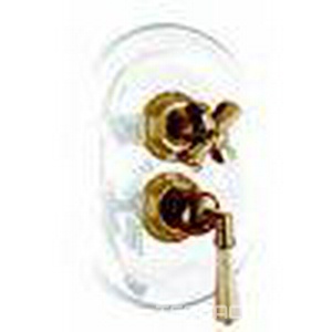 Наружная часть встр.в стену термостата д/душа 3/4, с запорным вентилем, (БЕЗ встраив.части арт.4910), (цв. бронза),  ZZ Nicolazzi Teide Four 4909 BZ 45