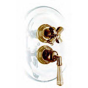 Наружная часть встр.в стену термостата д/душа 3/4, с запорным вентилем, (БЕЗ встраив.части арт.4910), (цв. бронза),  ZZ Nicolazzi Teide Four 4909 BZ 45