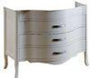 Тумба напольная 103х54хh80см, (под раковину), с тремя выдв. ящиками, (цв.bianco puro, ручки 3шт. цв.хром), Armony ZZ