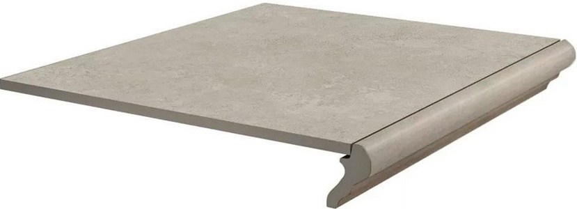 Ступени Kerama Marazzi Хадду Ступень фронтальная  серый светлый матовый 40,2x34x0,8 Серый 
