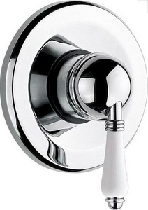 Наружная часть смес.д/д встраив. в стену, (без внутр. арт.4006), (цв. NS никель сатин, ручка ), Nicolazzi ZZ Nicolazzi P.M.Blanc 3406 NS 76