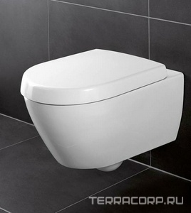 Сиденье для унитаза, с микролифтом, (цв. 01 white),  Villeroy & Boch Subway 2.0 9M68S101