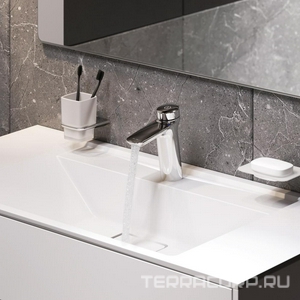 Смеситель для раковины Inspire V2.0, нажимной, цв.хром AMPM Inspire 2.0 F50A02500