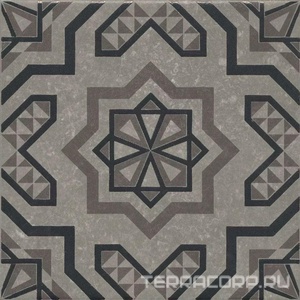 Керамогранит Kerama Marazzi Касабланка Декор  серый матовый 20x20x0,8 Серый 