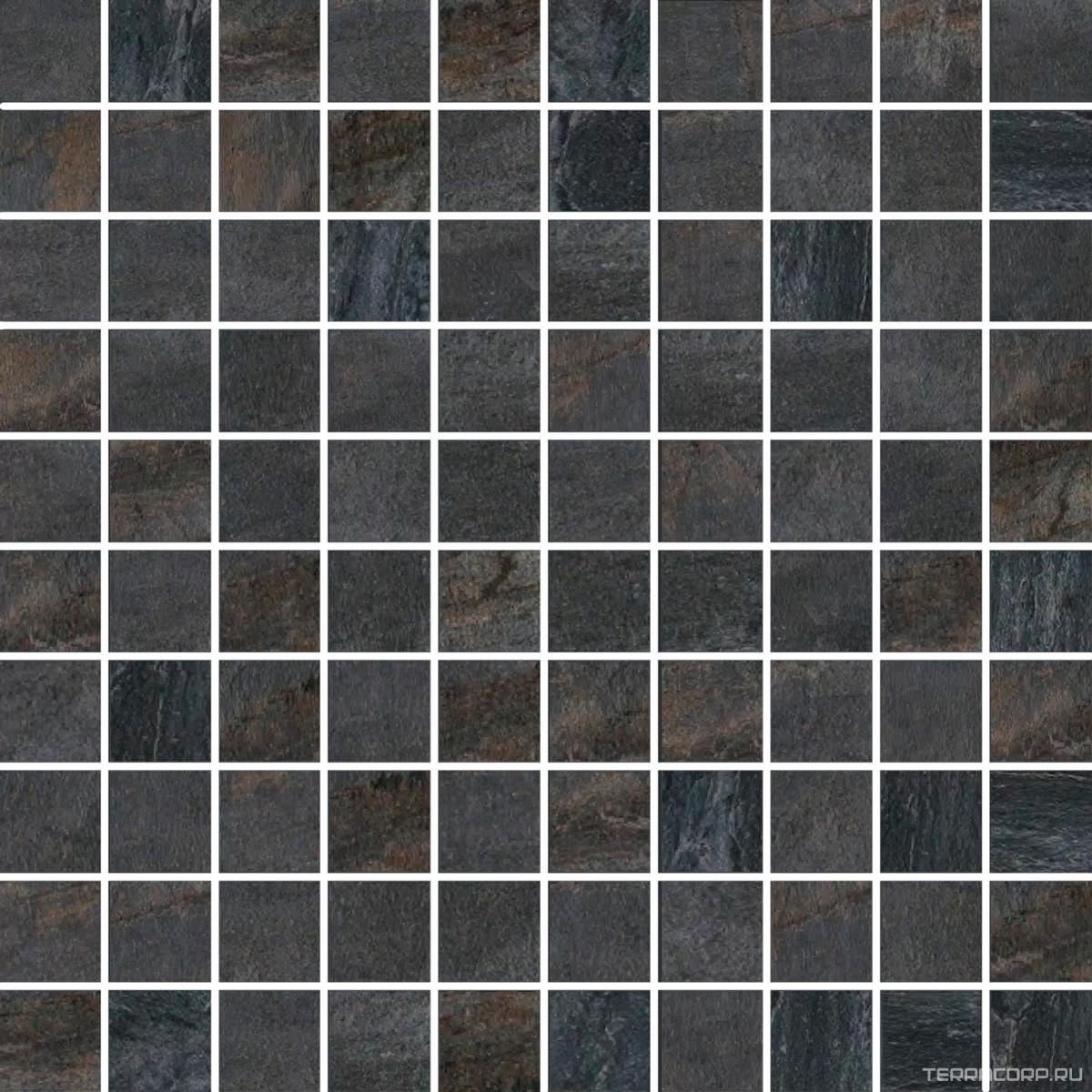 Мозаика Florim Walks/1.0 Mosaico Black (3x3) Mat 30x30 Черный, фото 2