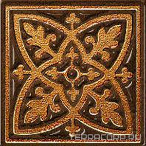 Керамогранит FreeLite Decor Лиссабон Вставка  шоколад l6x6 XX Коричневый 