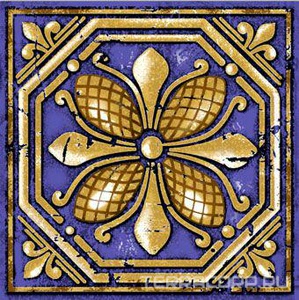 Керамогранит FreeLite Decor Флора Вставка  7x7 XX Комбинированный 