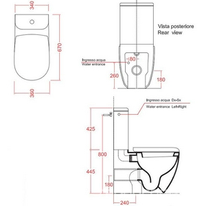 Бачок для унитаза, БЕЗ механизма смыва арт.FLA001, (цв. brown matera),  ZZ ArtСeram File 2.0 FLC001 41; 00