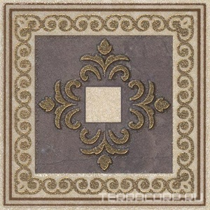 Керамогранит Kerama Marazzi Орсэ Вставка  лаппатированный 8x8 Коричневый 