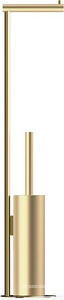 Стойка напольная с ёршиком и держателем для туалетной бумаги, (цв.золото матовое),  SBK ZZ Decor Walther Bar 0861582