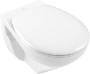 Унитаз подвесной 360х540мм, безободковый, сиденье с микролифтом и Quick Release в компл., (цв. 01 белый), O.Novo ZZ
