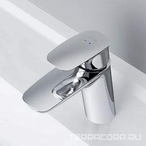 Смеситель для раковины ,  БЕЗ донного клапана, с установочным комплектом, хром AMPM Spirit 2.1 F71A02100