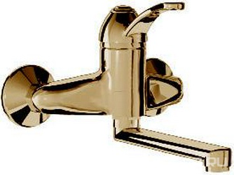 Смеситель для кухни, настенный (цв. бронза) Miss ZZ