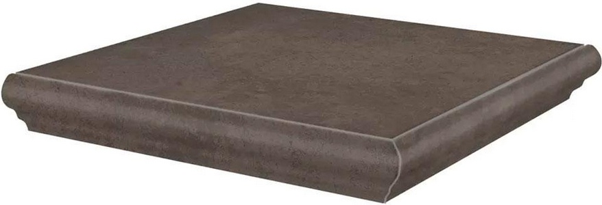 Ступени Kerama Marazzi Хадду Ступень угловая  коричневый матовый 34x34x0,8 Коричневый 